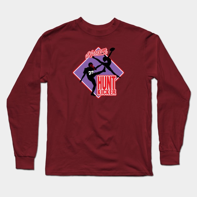 SLBBL 2019- Kareem Hunt Kicker Long Sleeve T-Shirt by SundayLazyboyballers